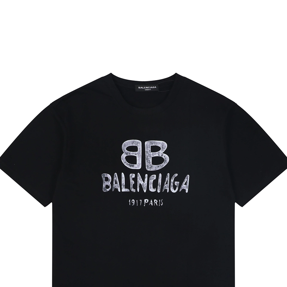 Balenciaga 1719 Double B Graffiti Logo T-Shirt