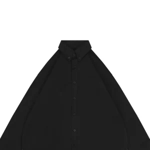 Balenciaga Rhinestone Logo Back Oversized Shirt Black