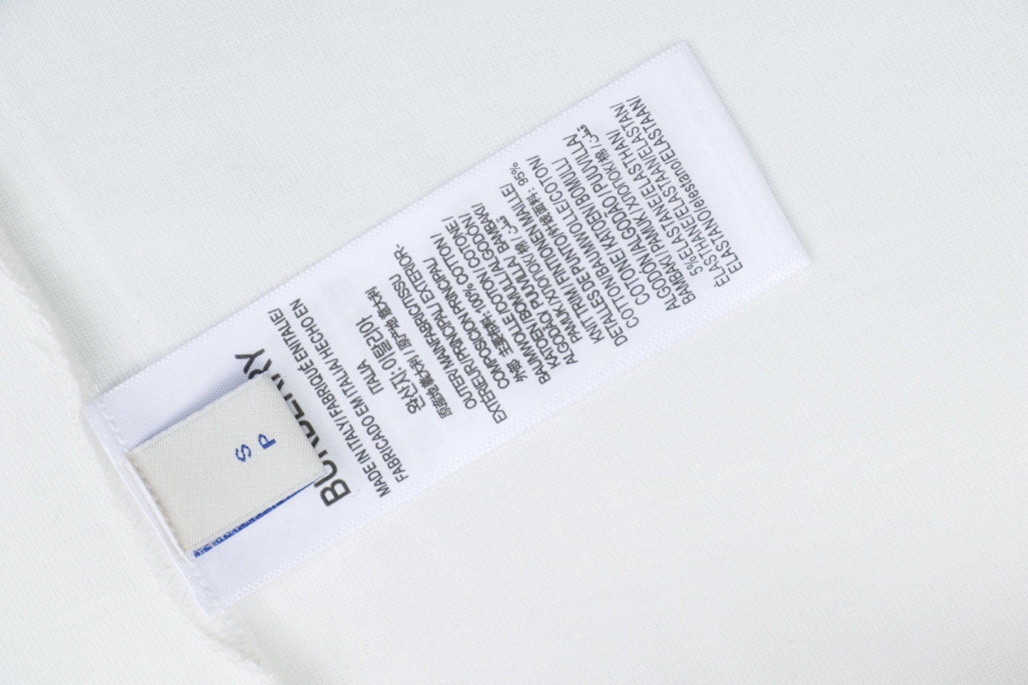 Burberry Check Equestrian Knight Embroidered Washed Cotton T-Shirt White Wash label