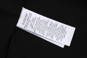 Burberry Equestrian Knight Embroidered Cotton T-Shirt Black Wash label