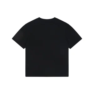 Burberry Equestrian Knight Embroidered Cotton T-Shirt Black Back view