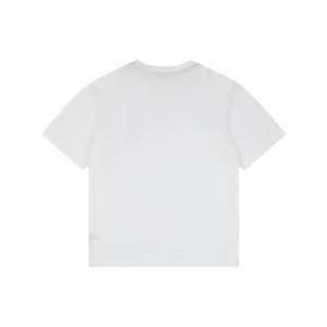 Burberry Equestrian Knight Embroidered Cotton T-Shirt White Back view