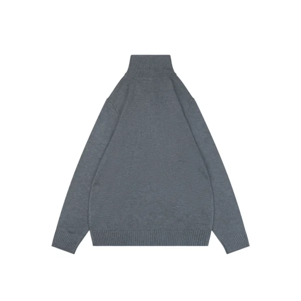Burberry Equestrian Knight Embroidered Half-Zip Cashmere-Blend Sweater Back view