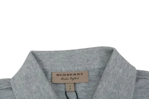 Burberry Equestrian Knight Embroidered Polo T-Shirt Collar