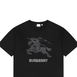 Burberry Equestrian Knight Embroidery T-Shirt