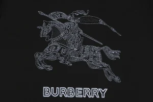Burberry Equestrian Knight Embroidery T-Shirt Front Print