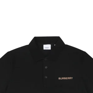 Burberry Logo Embroidered Cotton Polo T-Shirt