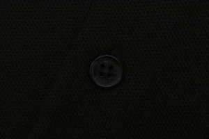 Burberry Logo Embroidered Cotton Polo T-Shirt Button