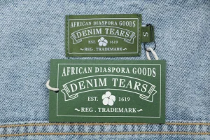Denim Tears Cotton Wreath Selvedge Denim Jacket Blue Brand label