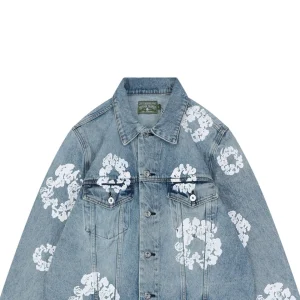Denim Tears Cotton Wreath Selvedge Denim Jacket Blue