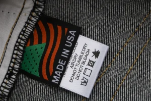 Denim Tears Cotton Wreath Selvedge Denim Jeans Black Wash label