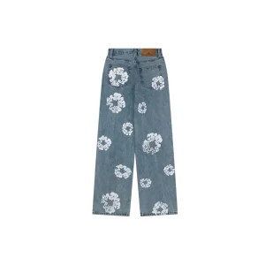 Denim Tears Cotton Wreath Selvedge Denim Jeans Blue Back view