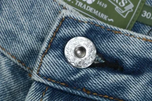 Denim Tears Cotton Wreath Selvedge Denim Jeans Blue button
