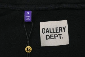 Gallery Dept Leather Patch Logo Oversized Hoodie Brand label