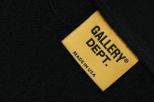 Gallery Dept Leather Patch Logo Oversized Hoodie Brand label