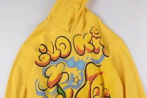 Glo Gang Yellow Graffiti “Old Way” Graphic Hoodie6