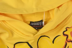 Glo Gang Yellow Graffiti “Old Way” Graphic Hoodie7