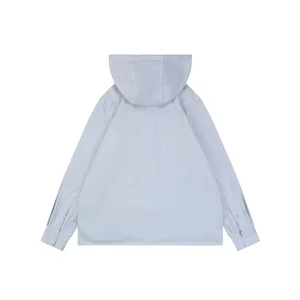 Loewe Anagram Hooded Shirt Jacket Back view