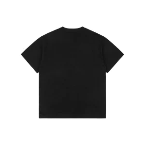 Loewe Blue Pocket Anagram Logo Embroidered Cotton T-Shirt Black Back view