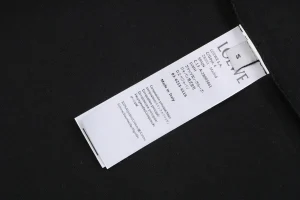 Loewe Blue Pocket Anagram Logo Embroidered Cotton T-Shirt Black Wash label