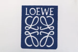 Loewe Blue Pocket Anagram Logo Embroidered Cotton T-Shirt Loewe Blue Pocket Anagram Logo Embroidered Cotton T-Shirt White Front Pocket