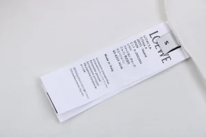 Loewe Blue Pocket Anagram Logo Embroidered Cotton T-Shirt White Wash label