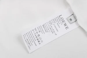 Loewe Calcifer Embroidered Pocket T-Shirt White Wash label