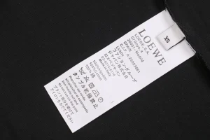 Loewe Calcifer Embroidered Pocket T-Shirt Black Wash label