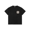 Loe Plush Anagram Logo Embroidered Cotton T-Shirt (Black/White)