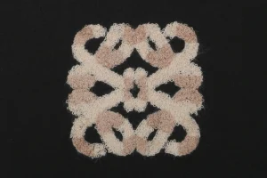 Loewe Plush Anagram Logo Embroidered Cotton T-Shirt Black Brand