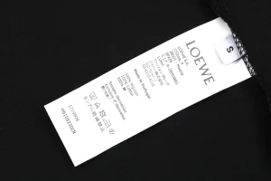 Loewe Two-Tone Layered Anagram Embroidered T-Shirt Black Wash label