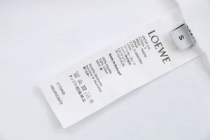 Loewe Two-Tone Layered Anagram Embroidered T-Shirt White Wash label