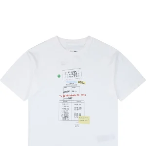 Maison Margiela Graphic Layered Print T-Shirt White