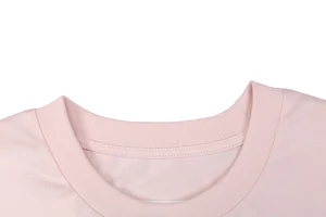 Maison Margiela Graphic Layered Print T-Shirt Pink Collar
