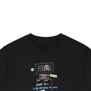 Maison Margiela Graphic Layered Print T-Shirt Black