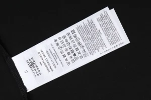 Maison Margiela Graphic Layered Print T-Shirt Black Wash label