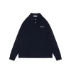 MM Logo Embroidered Cotton Polo Shirt - Navy