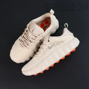 Nike Mind 002 “Light Khaki” top view with perforated upper and sleek shape