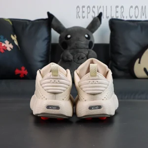 Nike Mind 002 “Light Khaki” heel detail with pull tab and layered structure