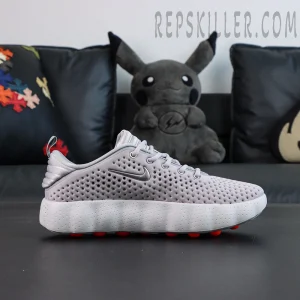 Nike Mind 002 “Light Smoke Grey” side profile with streamlined shape and lightweight midsole