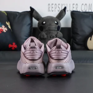 Nike Mind 002 “Light Violet Ore” rear view with sculpted heel and branding detail