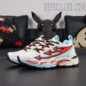 Off-White Be Right Back Arrow mesh sneakers9