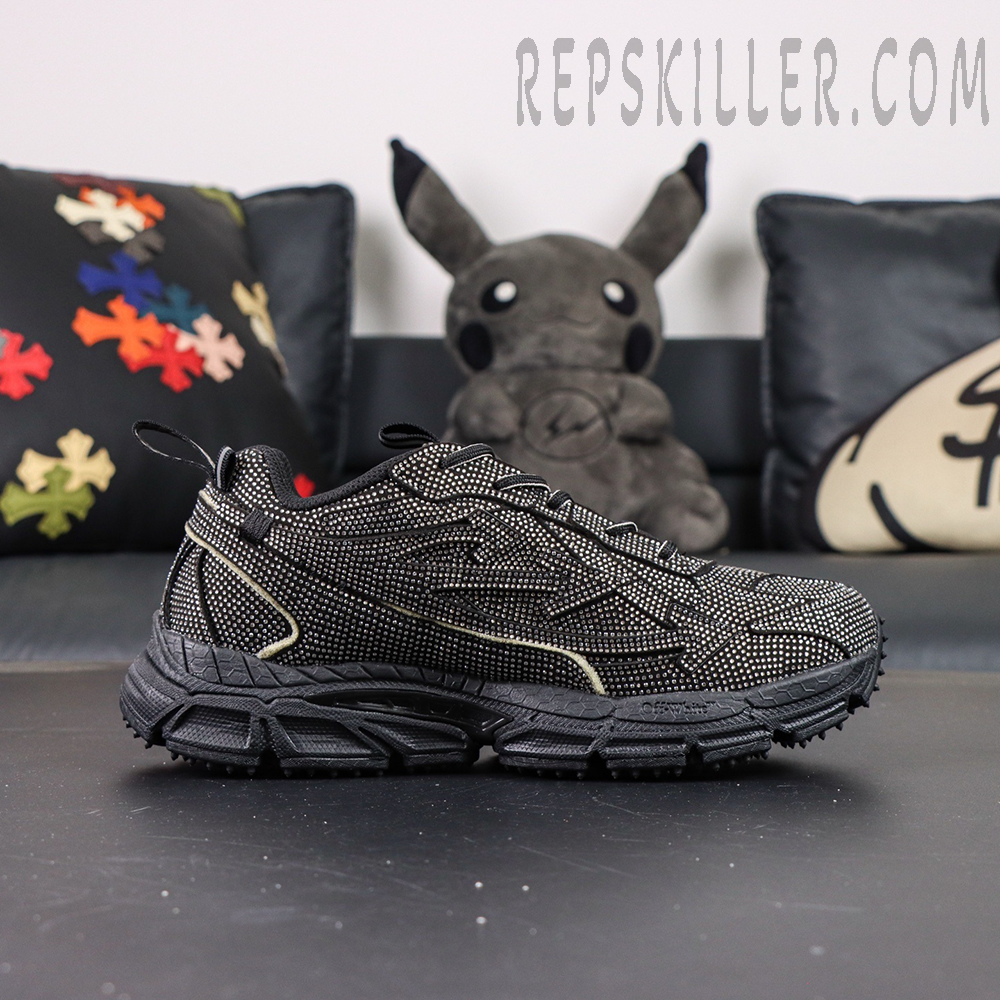 Off-White Be Right Back Sneakers GLITTERED - BLACK1