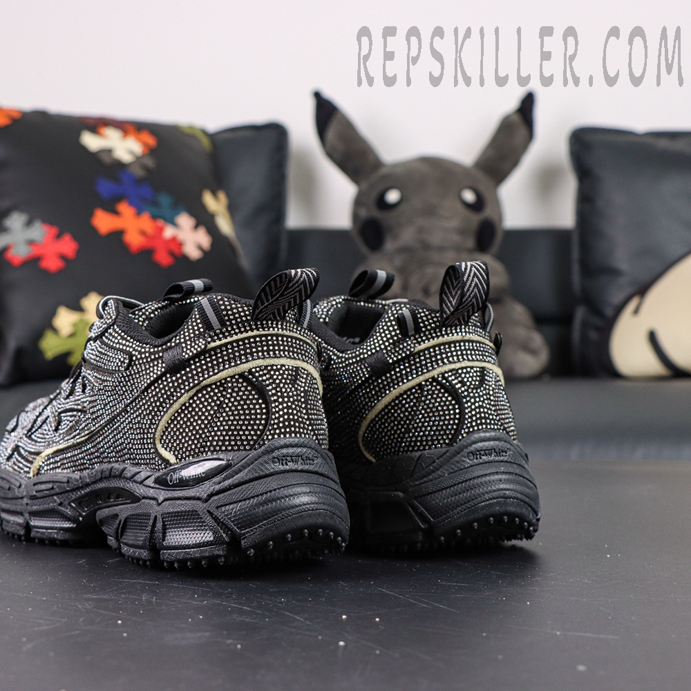 Off-White Be Right Back Sneakers GLITTERED - BLACK3