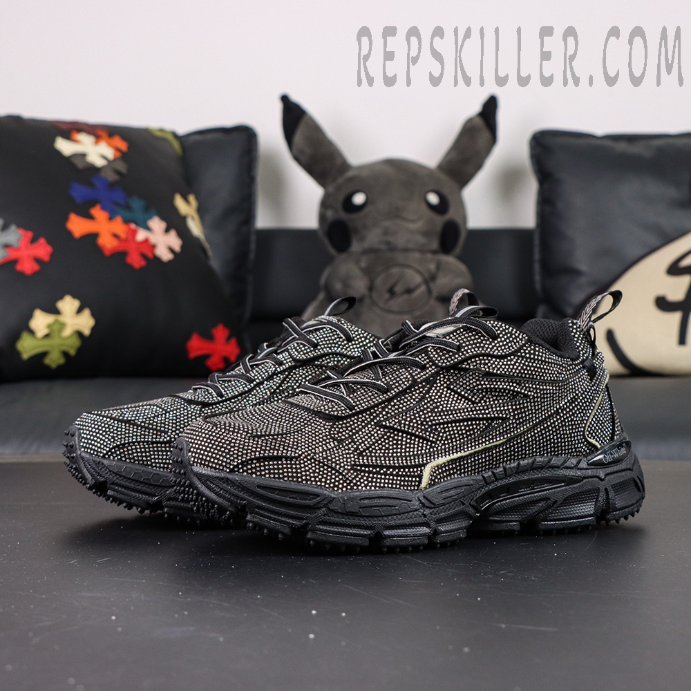 Off-White Be Right Back Sneakers GLITTERED - BLACK