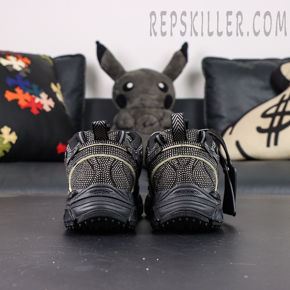 Off-White Be Right Back Sneakers GLITTERED - BLACK7