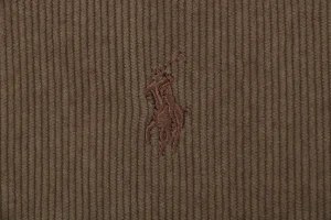 Ralph Lauren Corduroy Embroidered Pony Logo Hooded Jacket Brown Brand