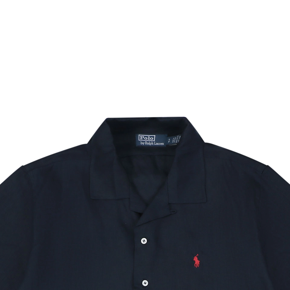 Ralph Lauren Linen Pony Logo T-Shirt Navy
