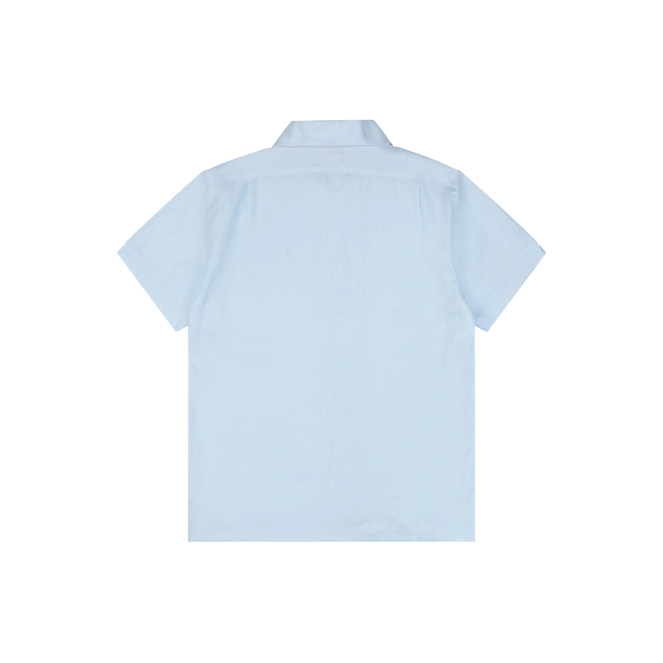 Ralph Lauren Linen Pony Logo T-Shirt Blue Back view