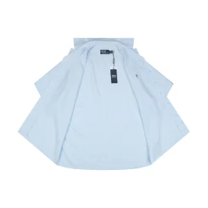 Ralph Lauren Linen Pony Logo T-Shirt Blue Lining